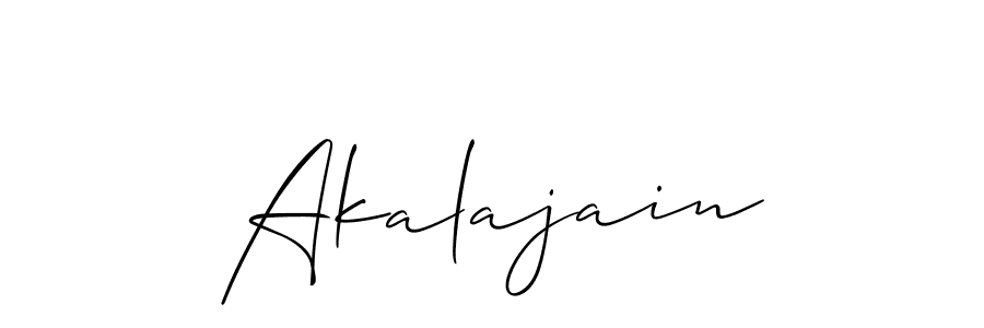 Best and Professional Signature Style for Akalajain. Allison_Script Best Signature Style Collection. Akalajain signature style 2 images and pictures png