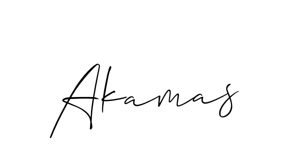 How to Draw Akamas signature style? Allison_Script is a latest design signature styles for name Akamas. Akamas signature style 2 images and pictures png