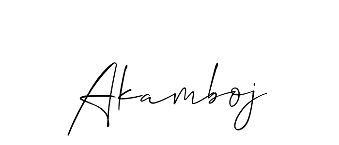 Allison_Script is a professional signature style that is perfect for those who want to add a touch of class to their signature. It is also a great choice for those who want to make their signature more unique. Get Akamboj name to fancy signature for free. Akamboj signature style 2 images and pictures png