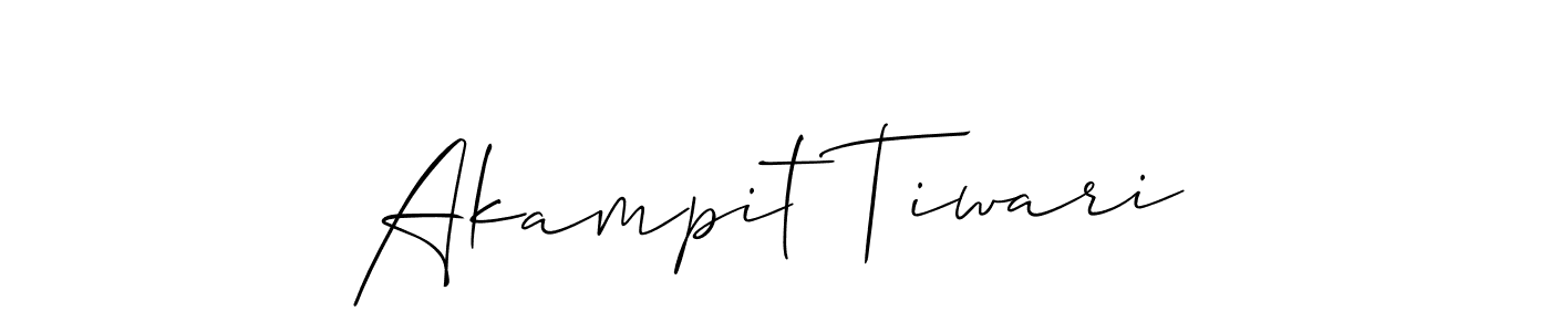 How to make Akampit Tiwari signature? Allison_Script is a professional autograph style. Create handwritten signature for Akampit Tiwari name. Akampit Tiwari signature style 2 images and pictures png