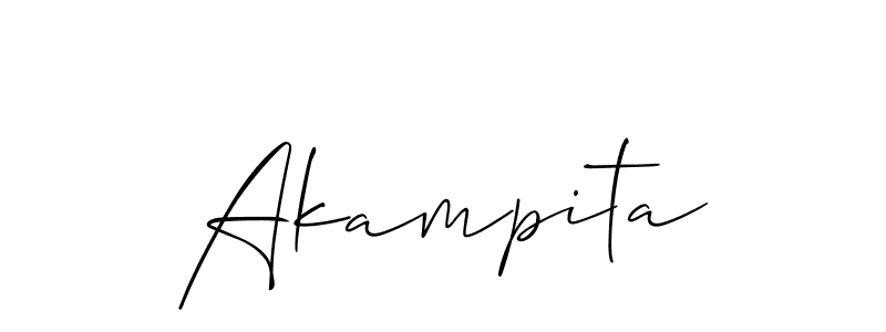 Make a beautiful signature design for name Akampita. Use this online signature maker to create a handwritten signature for free. Akampita signature style 2 images and pictures png