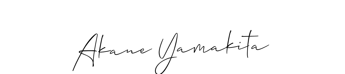 How to make Akane Yamakita signature? Allison_Script is a professional autograph style. Create handwritten signature for Akane Yamakita name. Akane Yamakita signature style 2 images and pictures png