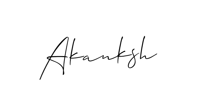 How to Draw Akanksh signature style? Allison_Script is a latest design signature styles for name Akanksh. Akanksh signature style 2 images and pictures png