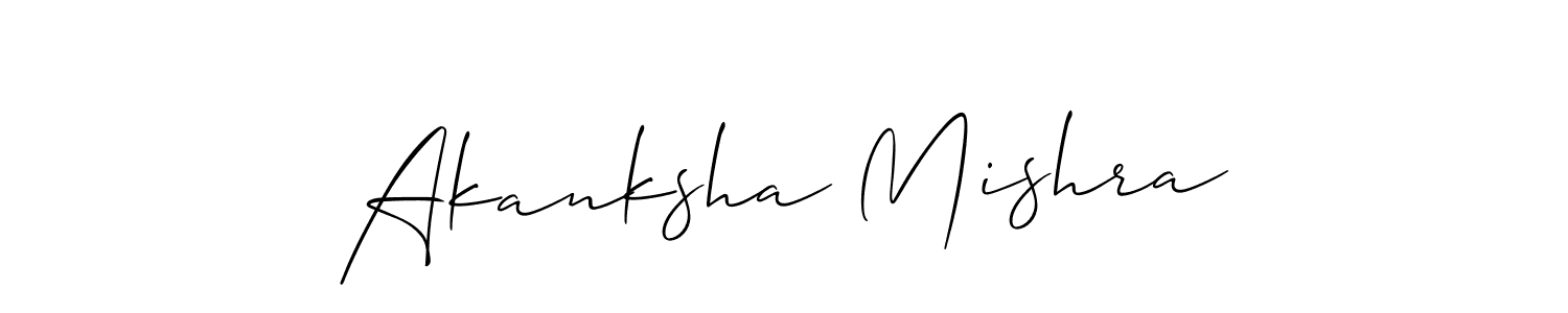 Use a signature maker to create a handwritten signature online. With this signature software, you can design (Allison_Script) your own signature for name Akanksha Mishra. Akanksha Mishra signature style 2 images and pictures png