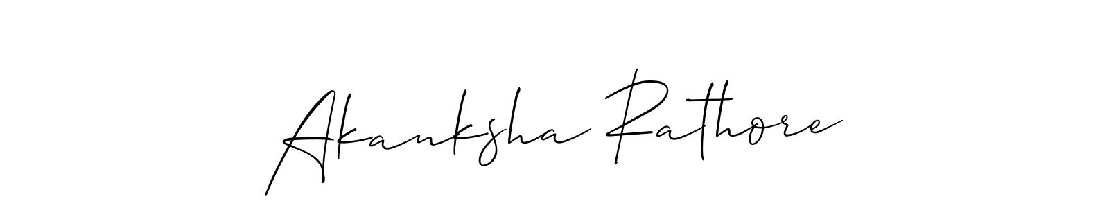 The best way (Allison_Script) to make a short signature is to pick only two or three words in your name. The name Akanksha Rathore include a total of six letters. For converting this name. Akanksha Rathore signature style 2 images and pictures png