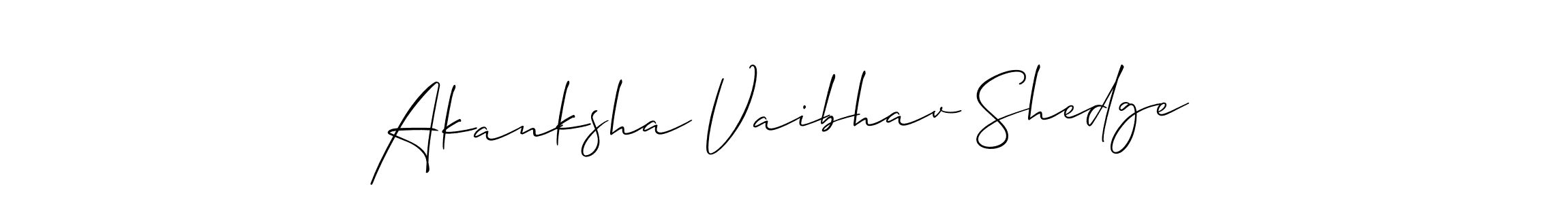 Here are the top 10 professional signature styles for the name Akanksha Vaibhav Shedge. These are the best autograph styles you can use for your name. Akanksha Vaibhav Shedge signature style 2 images and pictures png