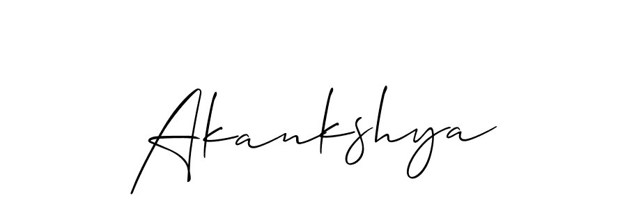 Make a short Akankshya signature style. Manage your documents anywhere anytime using Allison_Script. Create and add eSignatures, submit forms, share and send files easily. Akankshya signature style 2 images and pictures png