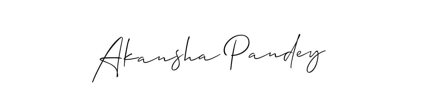 You can use this online signature creator to create a handwritten signature for the name Akansha Pandey. This is the best online autograph maker. Akansha Pandey signature style 2 images and pictures png