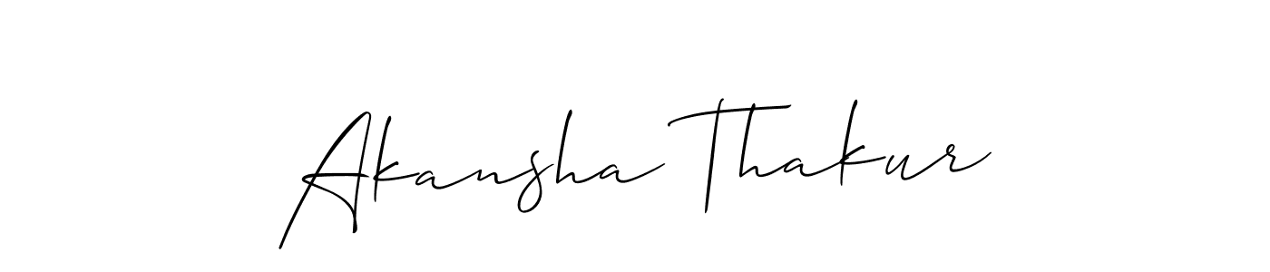 You should practise on your own different ways (Allison_Script) to write your name (Akansha Thakur) in signature. don't let someone else do it for you. Akansha Thakur signature style 2 images and pictures png