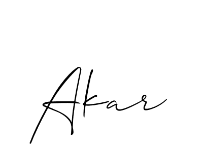 Best and Professional Signature Style for Akar. Allison_Script Best Signature Style Collection. Akar signature style 2 images and pictures png