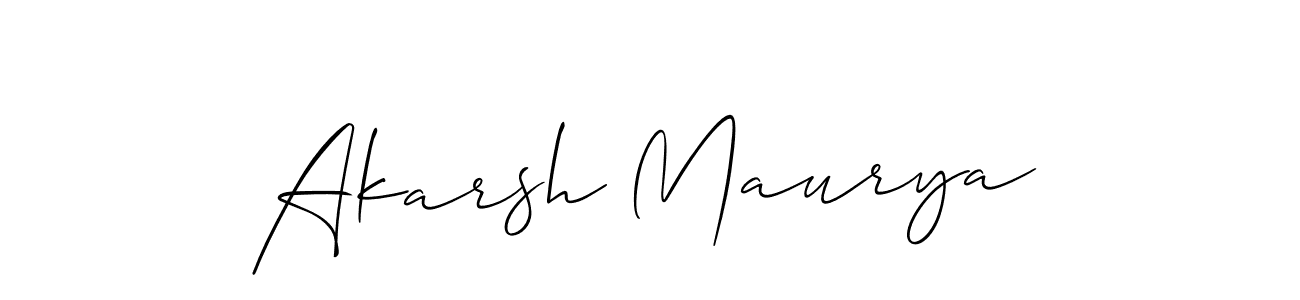 Akarsh Maurya stylish signature style. Best Handwritten Sign (Allison_Script) for my name. Handwritten Signature Collection Ideas for my name Akarsh Maurya. Akarsh Maurya signature style 2 images and pictures png