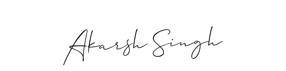 It looks lik you need a new signature style for name Akarsh Singh. Design unique handwritten (Allison_Script) signature with our free signature maker in just a few clicks. Akarsh Singh signature style 2 images and pictures png