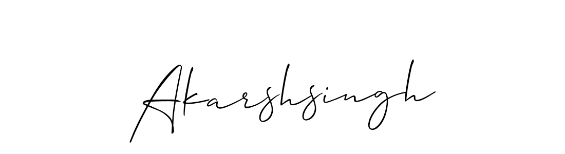 The best way (Allison_Script) to make a short signature is to pick only two or three words in your name. The name Akarshsingh include a total of six letters. For converting this name. Akarshsingh signature style 2 images and pictures png