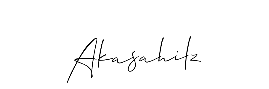 You can use this online signature creator to create a handwritten signature for the name Akasahilz. This is the best online autograph maker. Akasahilz signature style 2 images and pictures png