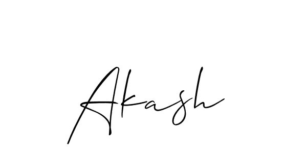 Also we have Akash  name is the best signature style. Create professional handwritten signature collection using Allison_Script autograph style. Akash  signature style 2 images and pictures png