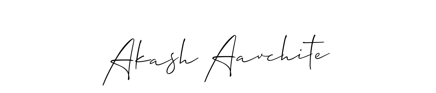 Design your own signature with our free online signature maker. With this signature software, you can create a handwritten (Allison_Script) signature for name Akash Aavchite. Akash Aavchite signature style 2 images and pictures png