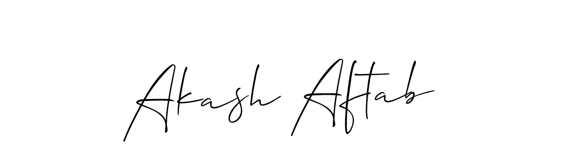 How to Draw Akash Aftab signature style? Allison_Script is a latest design signature styles for name Akash Aftab. Akash Aftab signature style 2 images and pictures png