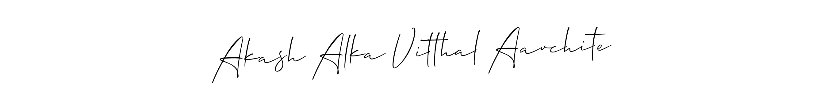 Once you've used our free online signature maker to create your best signature Allison_Script style, it's time to enjoy all of the benefits that Akash Alka Vitthal Aavchite name signing documents. Akash Alka Vitthal Aavchite signature style 2 images and pictures png