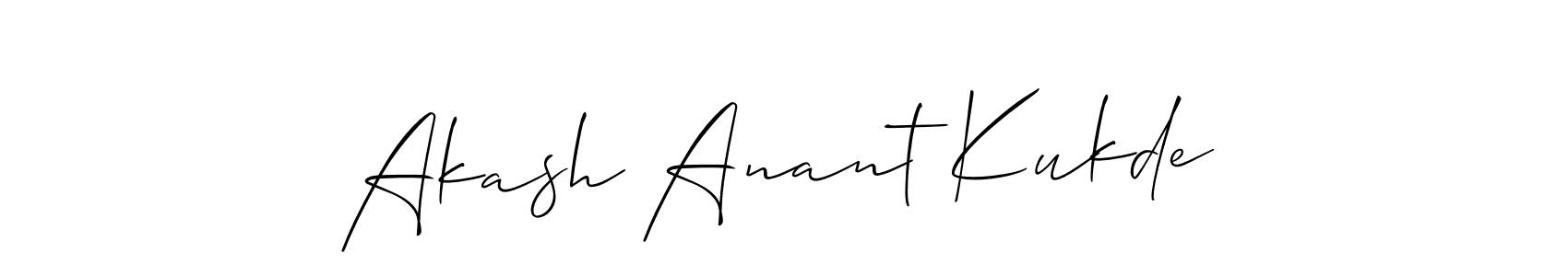 Best and Professional Signature Style for Akash Anant Kukde. Allison_Script Best Signature Style Collection. Akash Anant Kukde signature style 2 images and pictures png