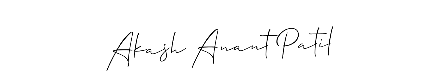 This is the best signature style for the Akash Anant Patil name. Also you like these signature font (Allison_Script). Mix name signature. Akash Anant Patil signature style 2 images and pictures png