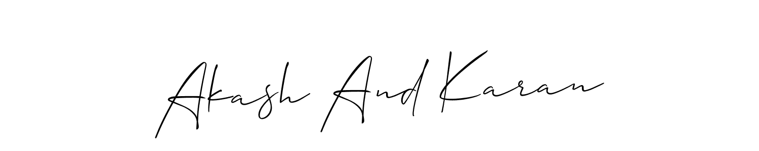 Here are the top 10 professional signature styles for the name Akash And Karan. These are the best autograph styles you can use for your name. Akash And Karan signature style 2 images and pictures png
