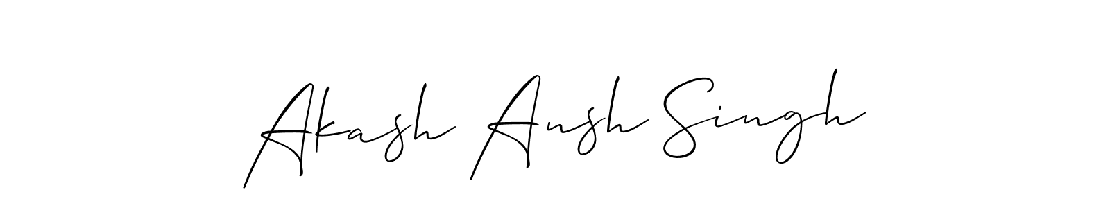 Also You can easily find your signature by using the search form. We will create Akash Ansh Singh name handwritten signature images for you free of cost using Allison_Script sign style. Akash Ansh Singh signature style 2 images and pictures png