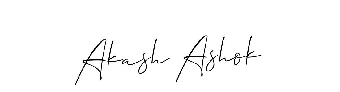 Create a beautiful signature design for name Akash Ashok. With this signature (Allison_Script) fonts, you can make a handwritten signature for free. Akash Ashok signature style 2 images and pictures png