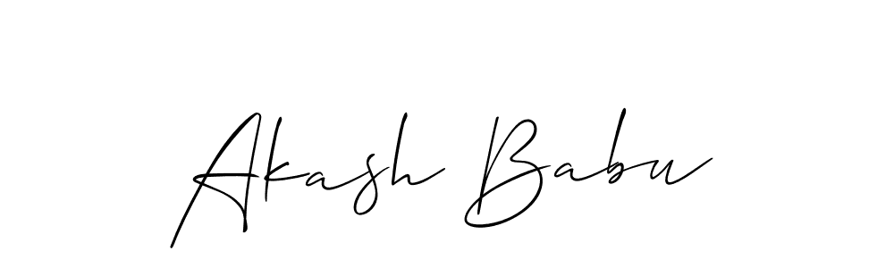 Akash Babu stylish signature style. Best Handwritten Sign (Allison_Script) for my name. Handwritten Signature Collection Ideas for my name Akash Babu. Akash Babu signature style 2 images and pictures png