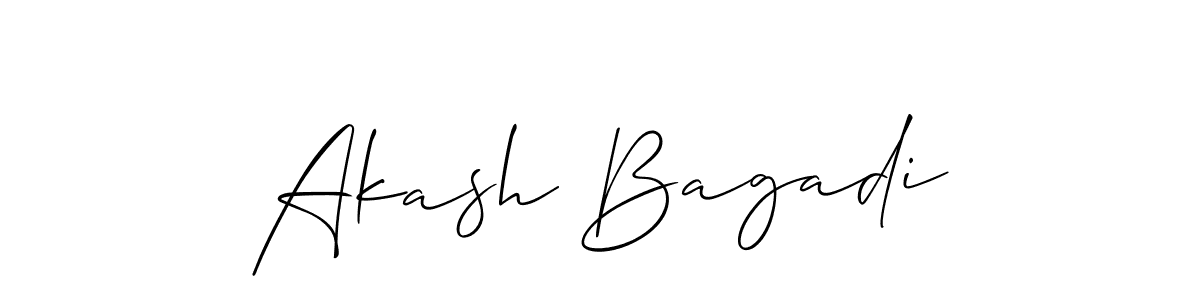 Also You can easily find your signature by using the search form. We will create Akash Bagadi name handwritten signature images for you free of cost using Allison_Script sign style. Akash Bagadi signature style 2 images and pictures png