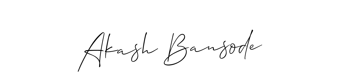 You should practise on your own different ways (Allison_Script) to write your name (Akash Bansode) in signature. don't let someone else do it for you. Akash Bansode signature style 2 images and pictures png
