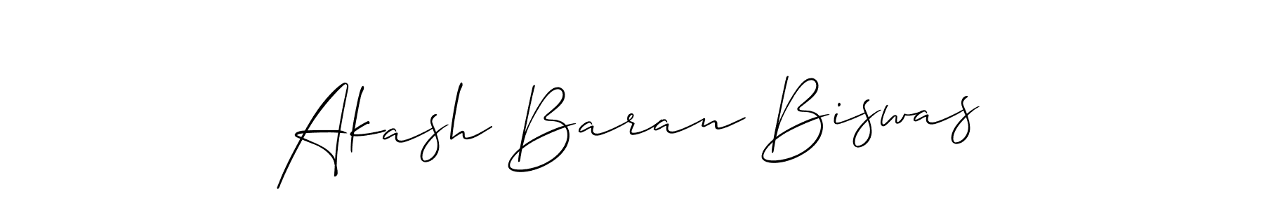 Allison_Script is a professional signature style that is perfect for those who want to add a touch of class to their signature. It is also a great choice for those who want to make their signature more unique. Get Akash Baran Biswas name to fancy signature for free. Akash Baran Biswas signature style 2 images and pictures png