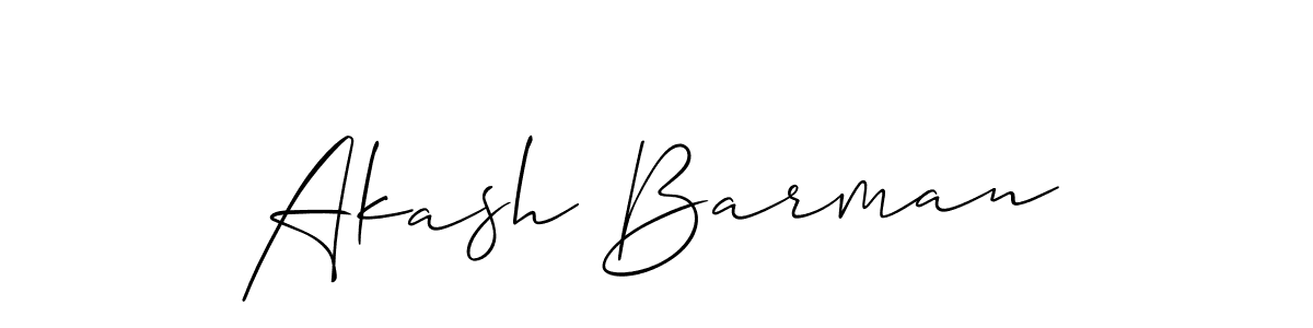 Use a signature maker to create a handwritten signature online. With this signature software, you can design (Allison_Script) your own signature for name Akash Barman. Akash Barman signature style 2 images and pictures png