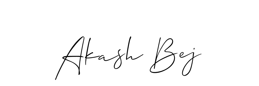 Best and Professional Signature Style for Akash Bej. Allison_Script Best Signature Style Collection. Akash Bej signature style 2 images and pictures png
