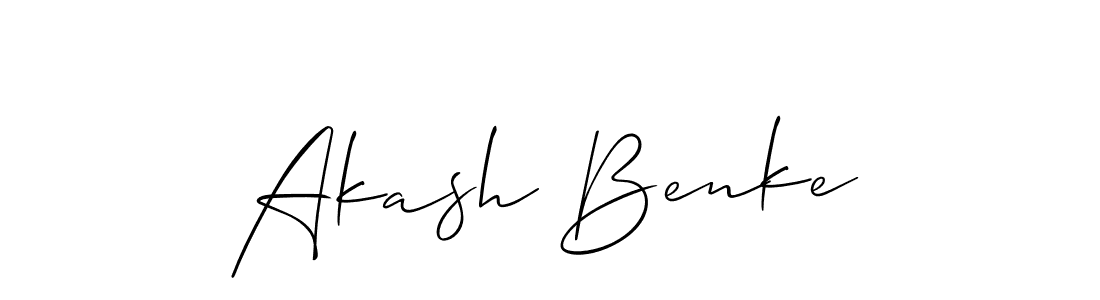 It looks lik you need a new signature style for name Akash Benke. Design unique handwritten (Allison_Script) signature with our free signature maker in just a few clicks. Akash Benke signature style 2 images and pictures png