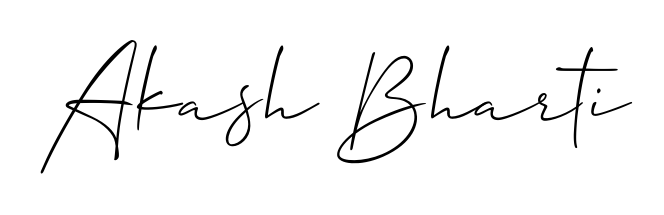 Try this chic Akash Bharti handwritten sign style. Using Allison_Script font elements, it gives your name a sleek, memorable identity. Akash Bharti signature style 2 images and pictures png