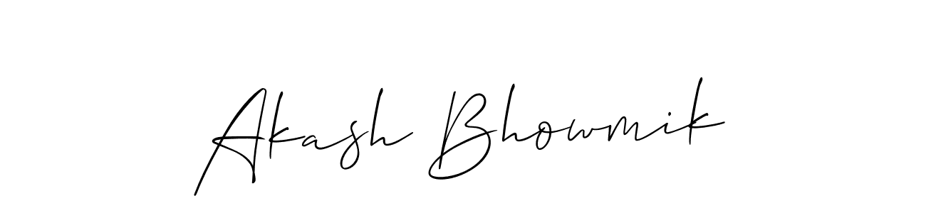 The best way (Allison_Script) to make a short signature is to pick only two or three words in your name. The name Akash Bhowmik include a total of six letters. For converting this name. Akash Bhowmik signature style 2 images and pictures png