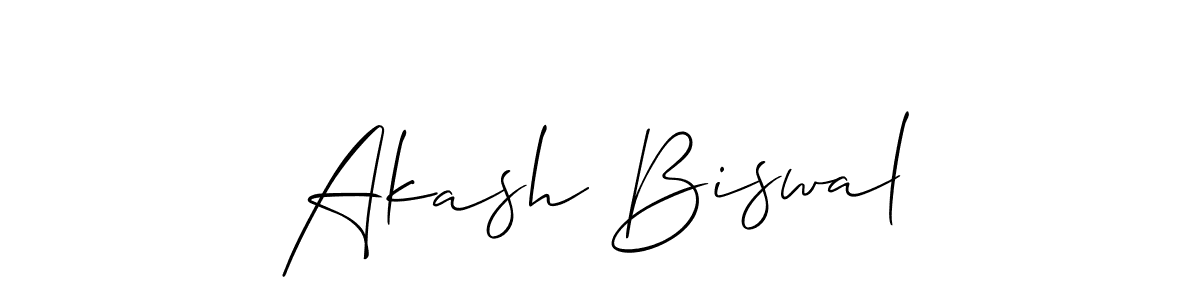 How to make Akash Biswal signature? Allison_Script is a professional autograph style. Create handwritten signature for Akash Biswal name. Akash Biswal signature style 2 images and pictures png