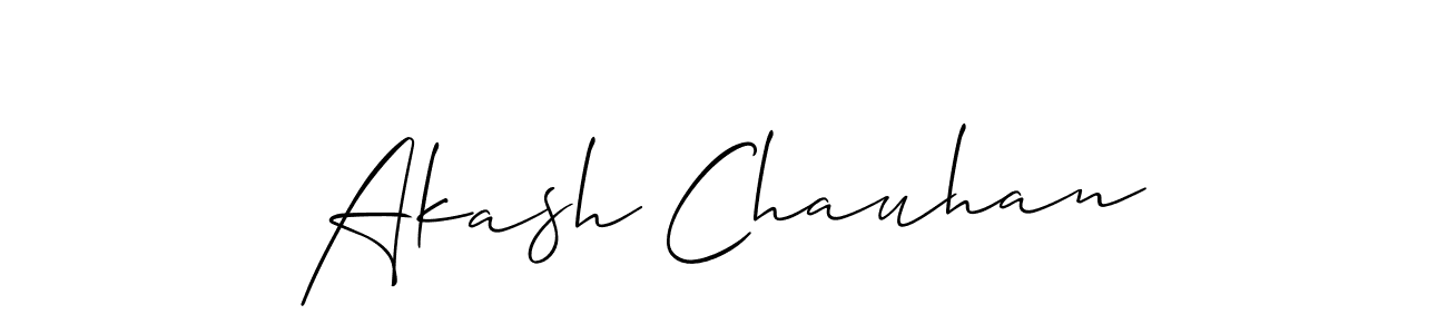 Use a signature maker to create a handwritten signature online. With this signature software, you can design (Allison_Script) your own signature for name Akash Chauhan. Akash Chauhan signature style 2 images and pictures png