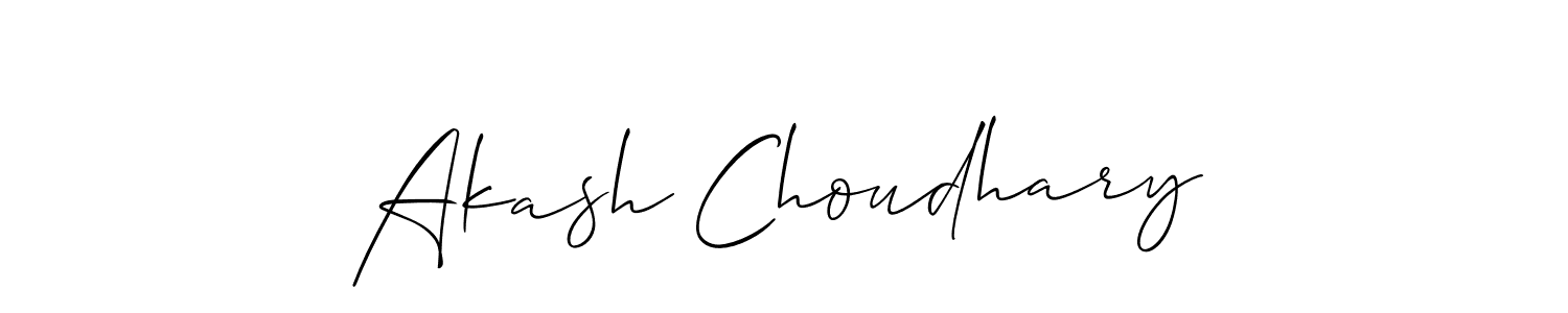 Make a beautiful signature design for name Akash Choudhary. With this signature (Allison_Script) style, you can create a handwritten signature for free. Akash Choudhary signature style 2 images and pictures png