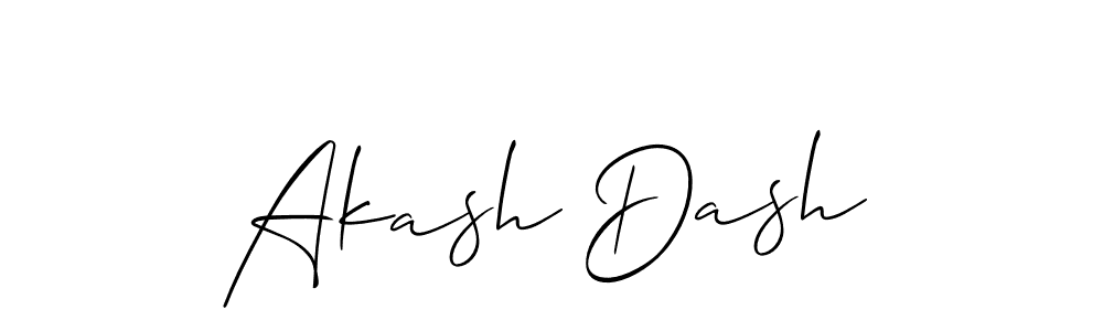 Design your own signature with our free online signature maker. With this signature software, you can create a handwritten (Allison_Script) signature for name Akash Dash. Akash Dash signature style 2 images and pictures png