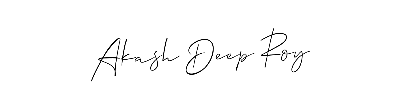 The best way (Allison_Script) to make a short signature is to pick only two or three words in your name. The name Akash Deep Roy include a total of six letters. For converting this name. Akash Deep Roy signature style 2 images and pictures png