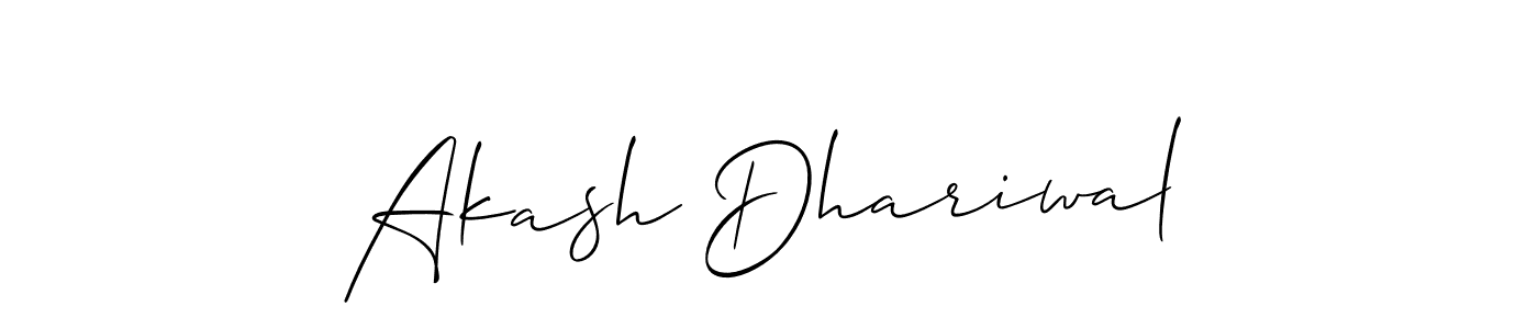 You can use this online signature creator to create a handwritten signature for the name Akash Dhariwal. This is the best online autograph maker. Akash Dhariwal signature style 2 images and pictures png