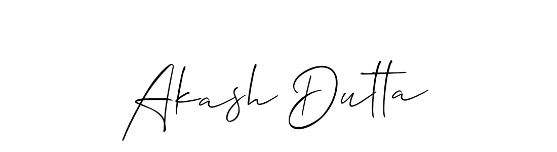 Also we have Akash Dutta name is the best signature style. Create professional handwritten signature collection using Allison_Script autograph style. Akash Dutta signature style 2 images and pictures png