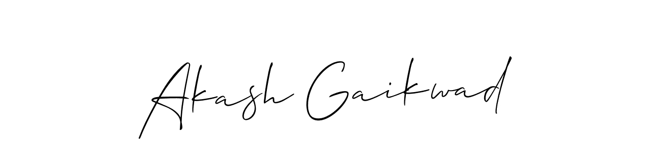Also we have Akash Gaikwad name is the best signature style. Create professional handwritten signature collection using Allison_Script autograph style. Akash Gaikwad signature style 2 images and pictures png