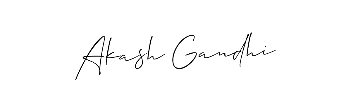 if you are searching for the best signature style for your name Akash Gandhi. so please give up your signature search. here we have designed multiple signature styles  using Allison_Script. Akash Gandhi signature style 2 images and pictures png