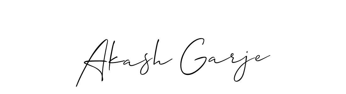 You should practise on your own different ways (Allison_Script) to write your name (Akash Garje) in signature. don't let someone else do it for you. Akash Garje signature style 2 images and pictures png