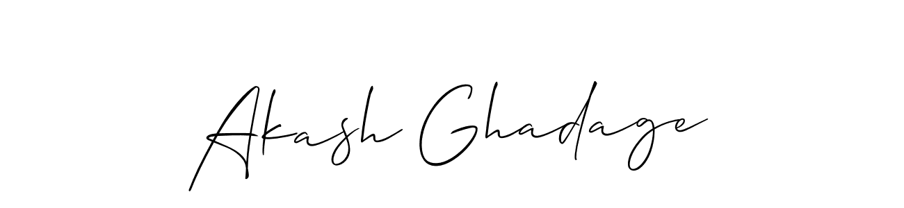 Allison_Script is a professional signature style that is perfect for those who want to add a touch of class to their signature. It is also a great choice for those who want to make their signature more unique. Get Akash Ghadage name to fancy signature for free. Akash Ghadage signature style 2 images and pictures png