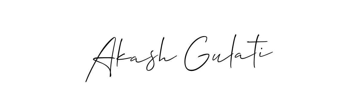 Allison_Script is a professional signature style that is perfect for those who want to add a touch of class to their signature. It is also a great choice for those who want to make their signature more unique. Get Akash Gulati name to fancy signature for free. Akash Gulati signature style 2 images and pictures png