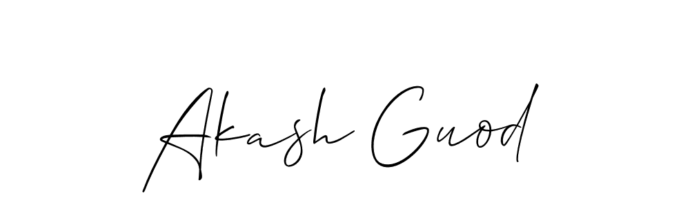 Make a beautiful signature design for name Akash Guod. Use this online signature maker to create a handwritten signature for free. Akash Guod signature style 2 images and pictures png