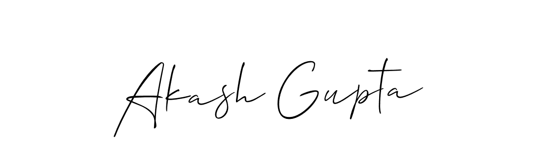 Design your own signature with our free online signature maker. With this signature software, you can create a handwritten (Allison_Script) signature for name Akash Gupta. Akash Gupta signature style 2 images and pictures png